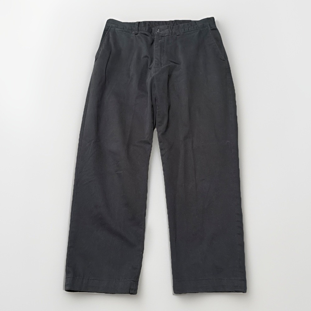 Polo Ralph Lauren Pants Mens 35x27 Black‎ Classic Chino Prospect Cotton Twill